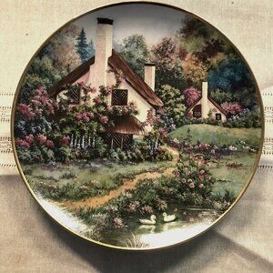 Franklin Mint Heirloom A Cozy Glen limited edition collectors plate No. E5430